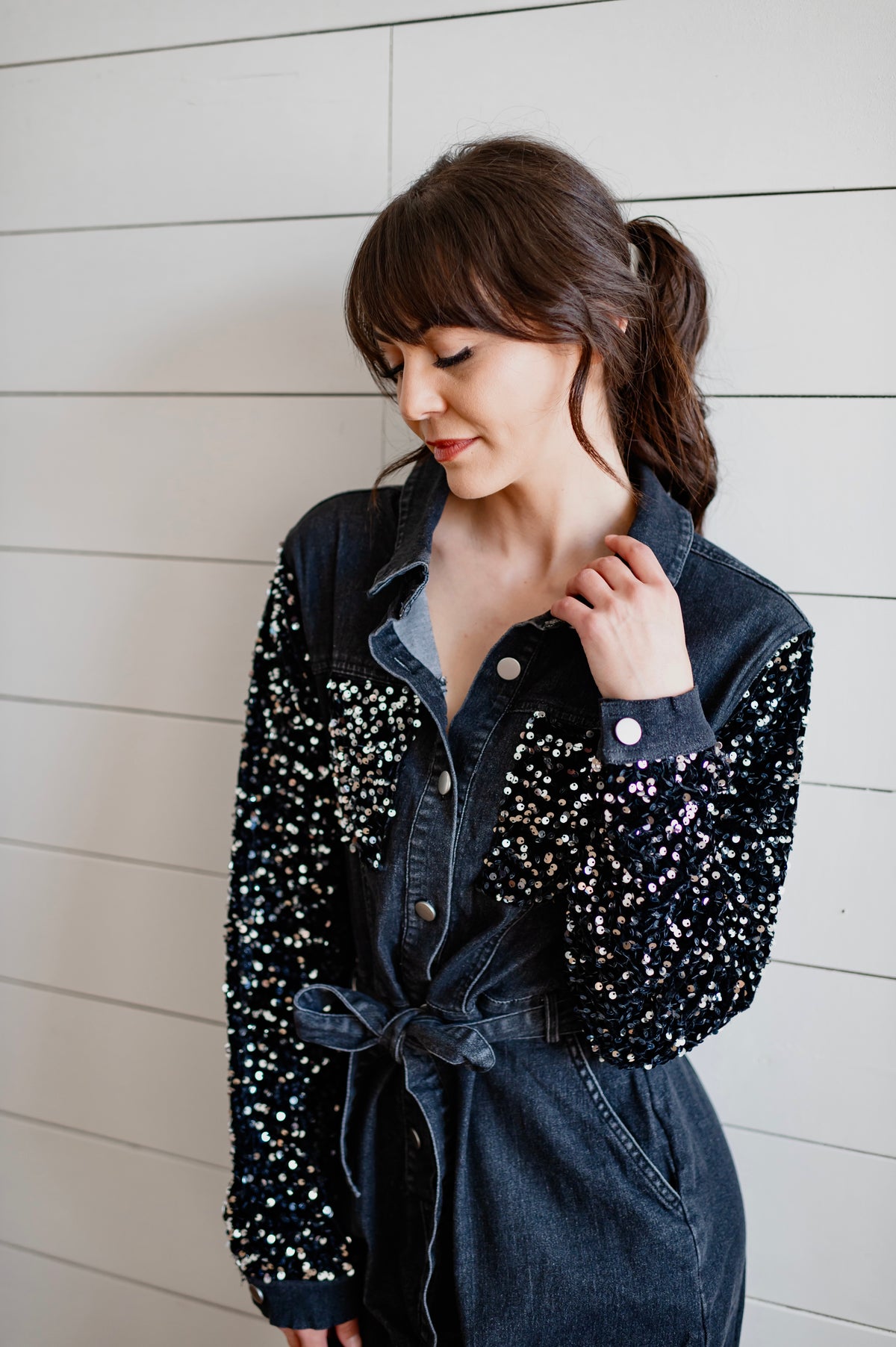 Sequin Surplus Jumpsuit