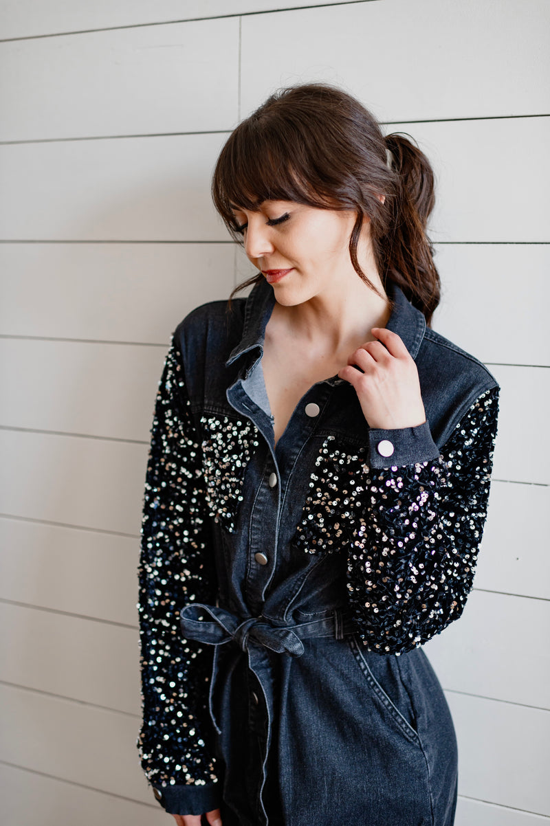 Sequin Surplus Jumpsuit