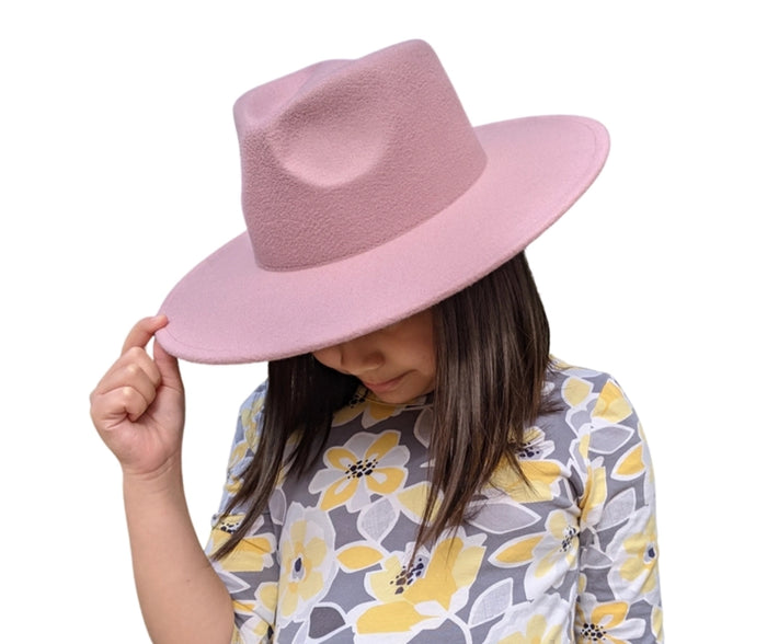 Kids-Felt Wide Brim Hat