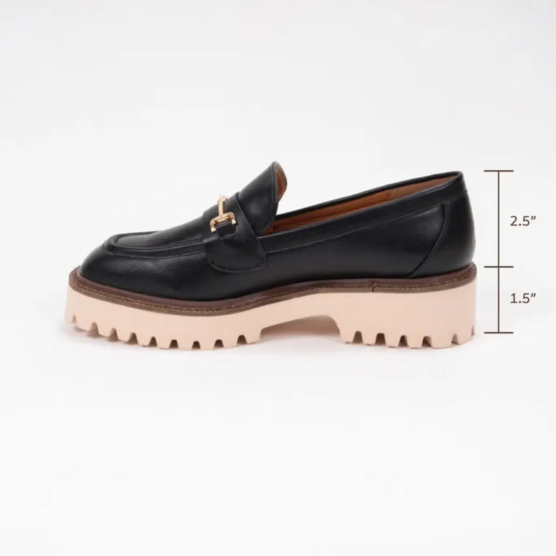 Megan Lug Sole Classy Loafer