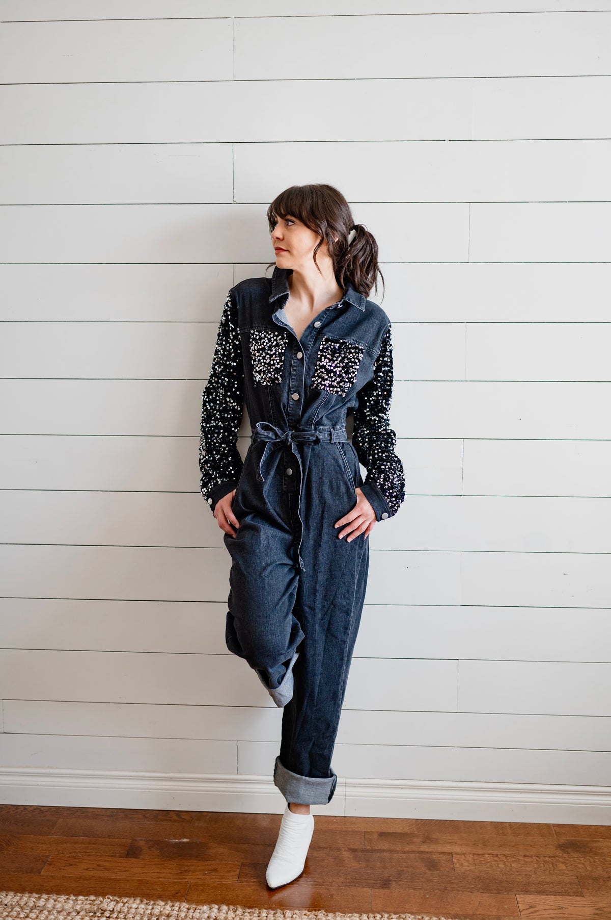 Sequin Surplus Jumpsuit