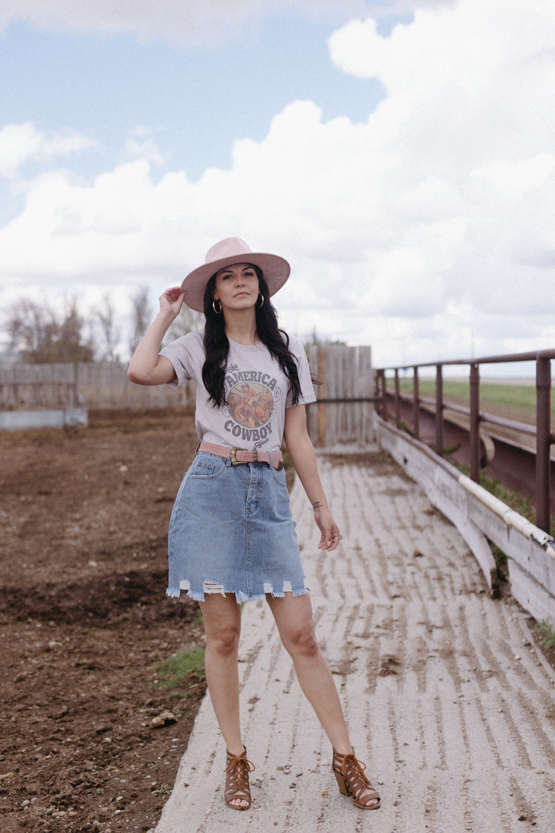 Denim Mini Skirt