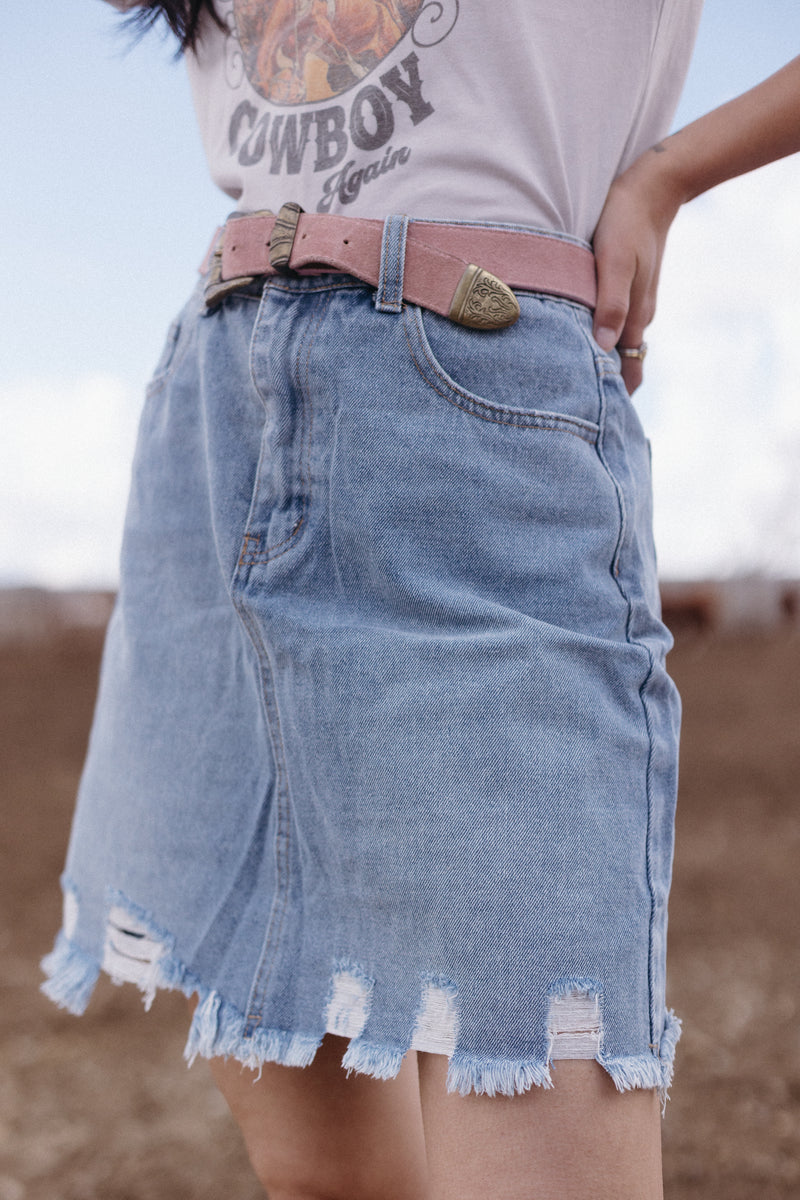 Denim Mini Skirt