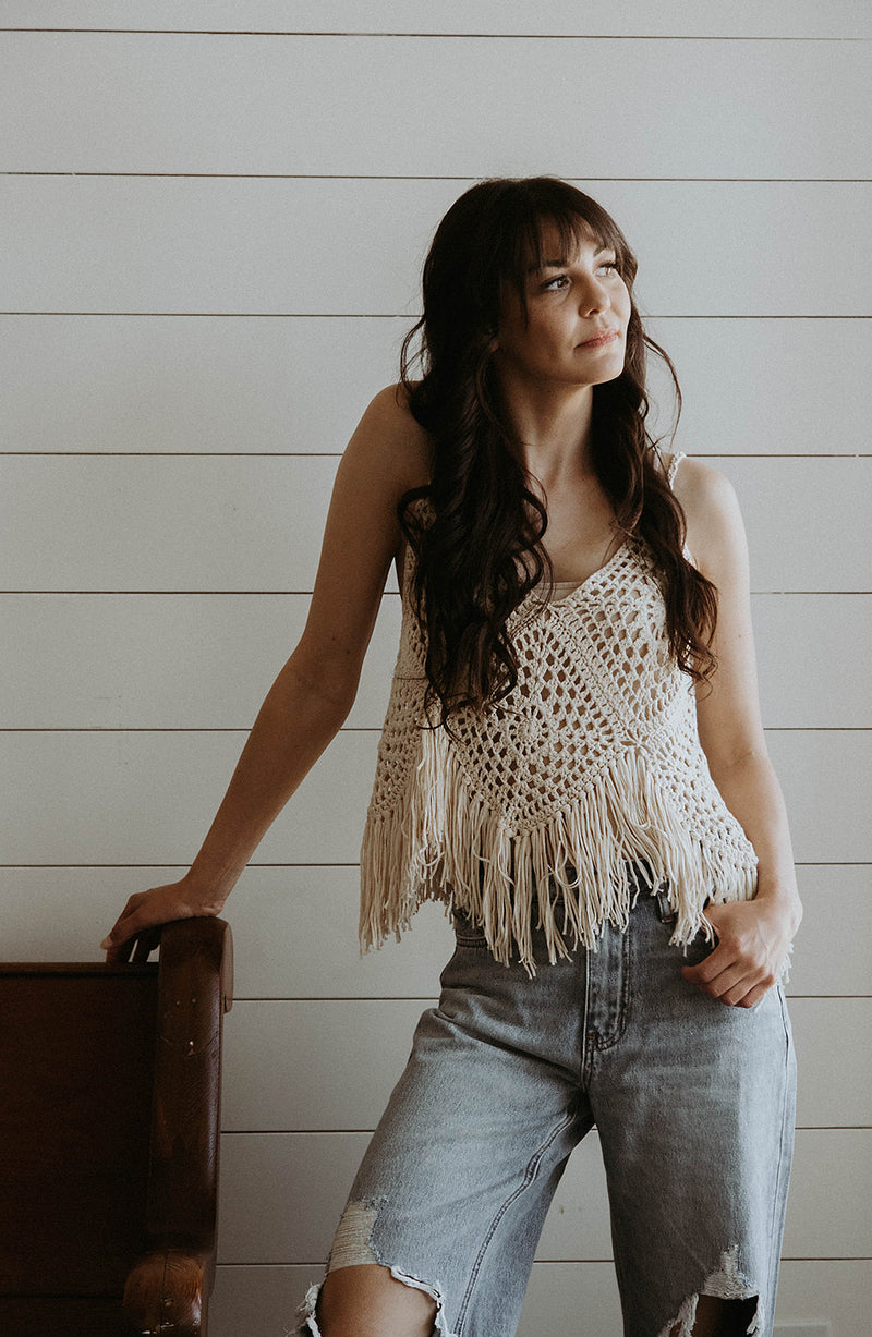 Crochet Fringe Top