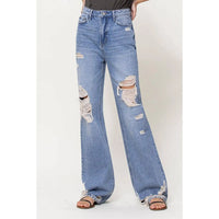 90's Vintage Loose Fit Jeans-Light Dusk