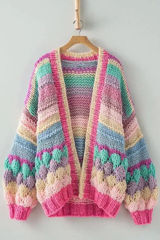 Chunky Knit Crochet Cardigan