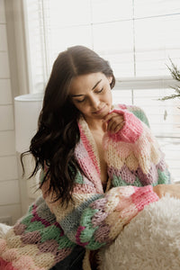 Chunky Knit Crochet Cardigan