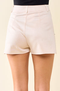 Studded Stars Suede Shorts