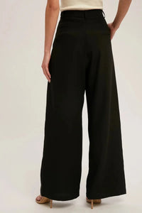 Pintuck Wide Leg Pants