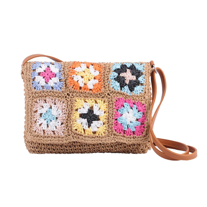 Flower Crochet Shoulder Bag