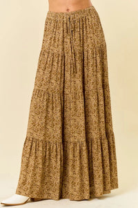 Paisley Tiered Maxi Skirt