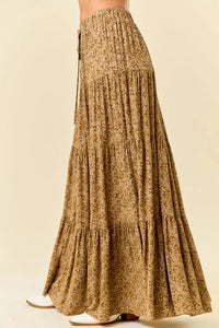 Paisley Tiered Maxi Skirt