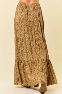 Paisley Tiered Maxi Skirt