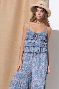 Adelaide Ruffle Tank Palazzo Pant Set